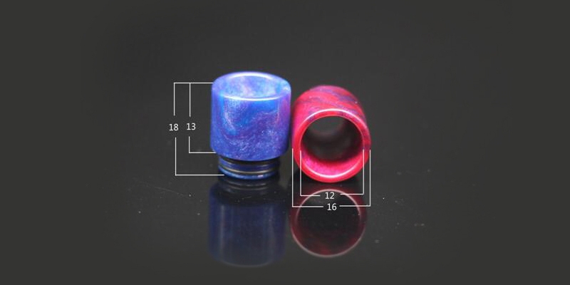 TFV8 810 Thread Epoxy Resin Wide Bore Drip Tip