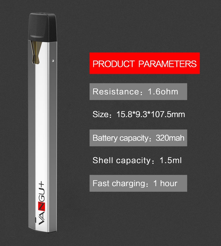 E-bossvape VANGU+ Kit intro Parameters