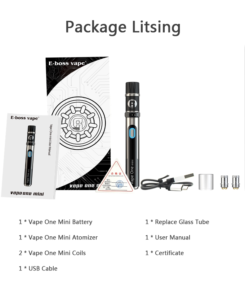 E-bossvape Vape One Mini Kit Package 