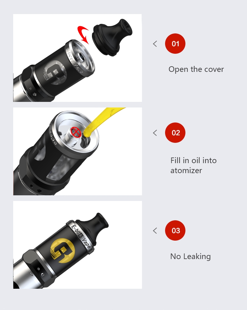 E-bossvape Vape One Mini Kit Top filling