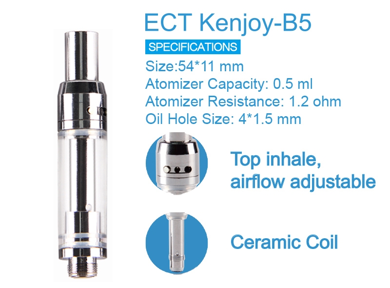 ECT Kenjoy B5 Atomizer Parameters
