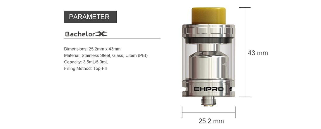 Ehpro Bachelor X RTA Parameter