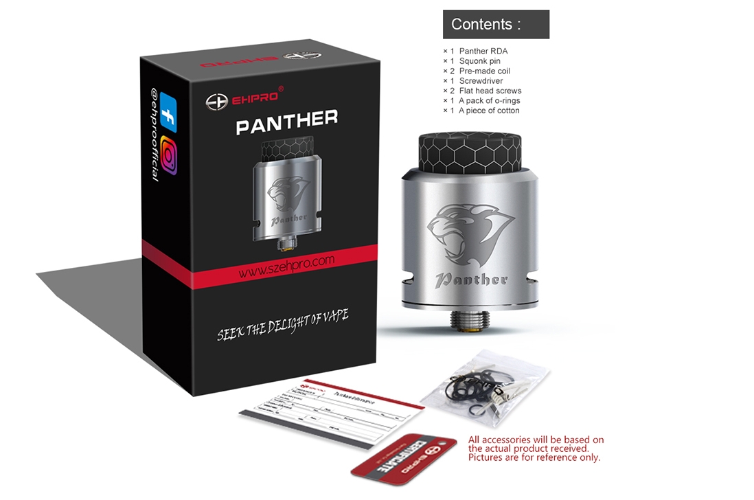 Ehpro Panther RDA Packing List