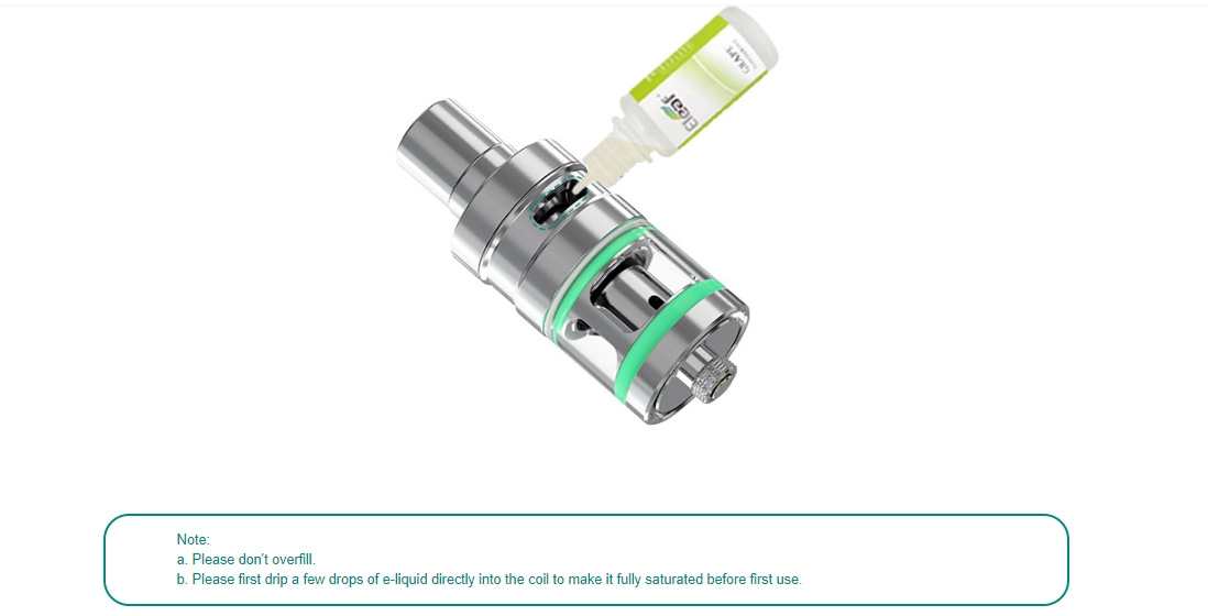 Eleaf LYCHE Atomizer Filling Eleaf LYCHE Atomizer Filling