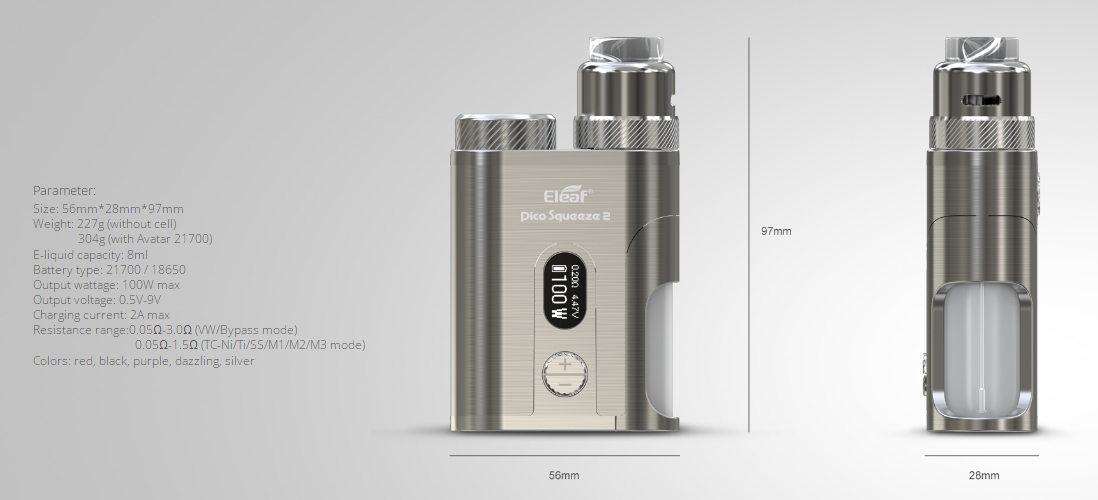 Pico Squeeze 2 Kit Parameters