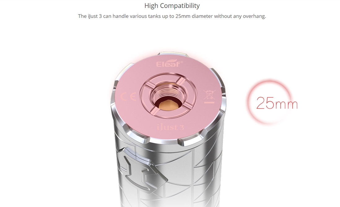 Eleaf iJust 3 Battery 3000mAh Compatibility Eleaf iJust 3 Battery 3000mAh Compatibility