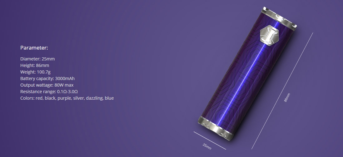 Eleaf iJust 3 Battery 3000mAh Parameters Eleaf iJust 3 Battery 3000mAh Parameters