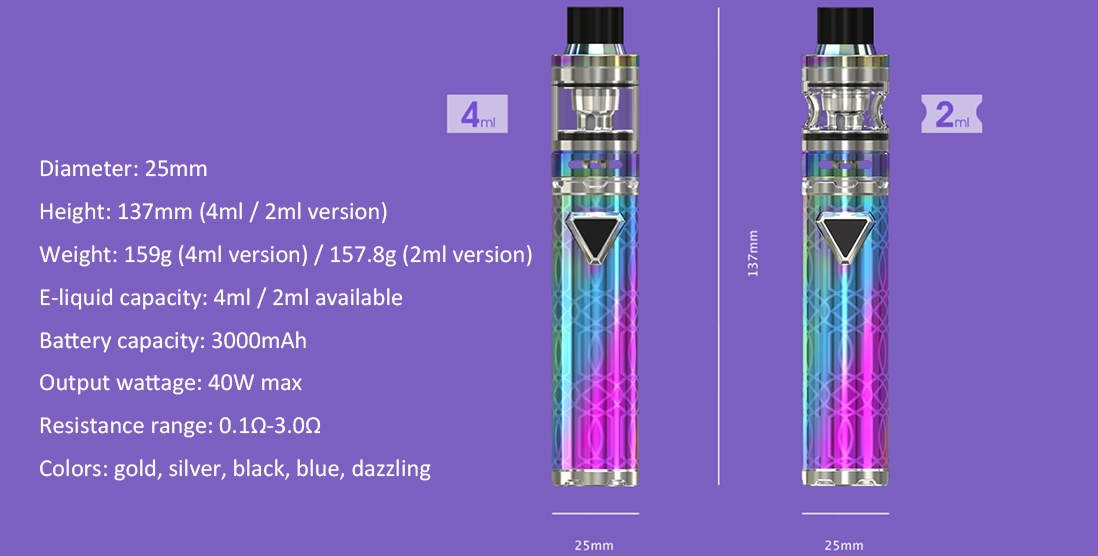 Eleaf iJust ECM Kit Parameter Eleaf iJust ECM Kit Parameter
