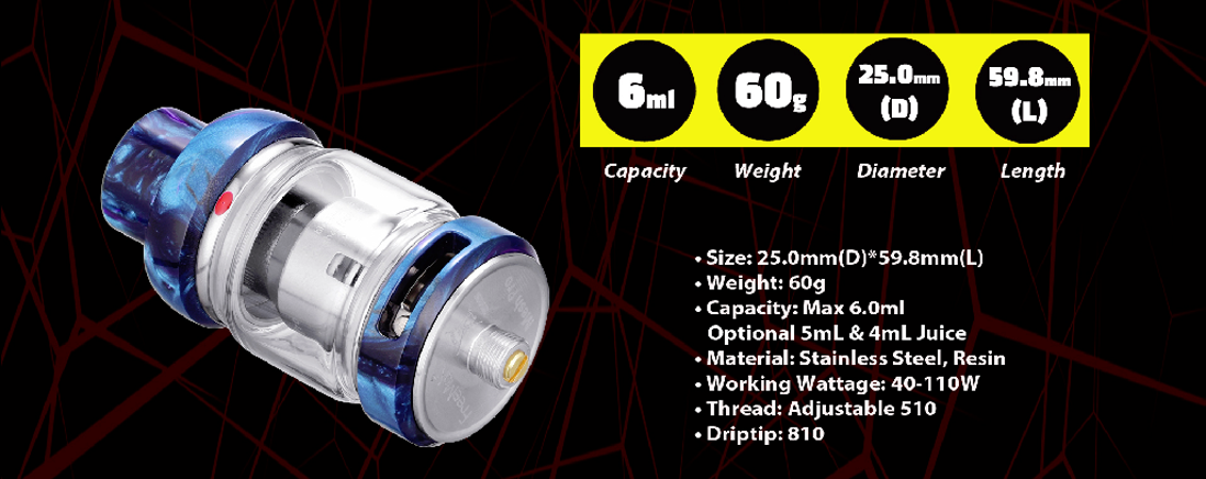 Freemax Mesh Pro Tank parameters