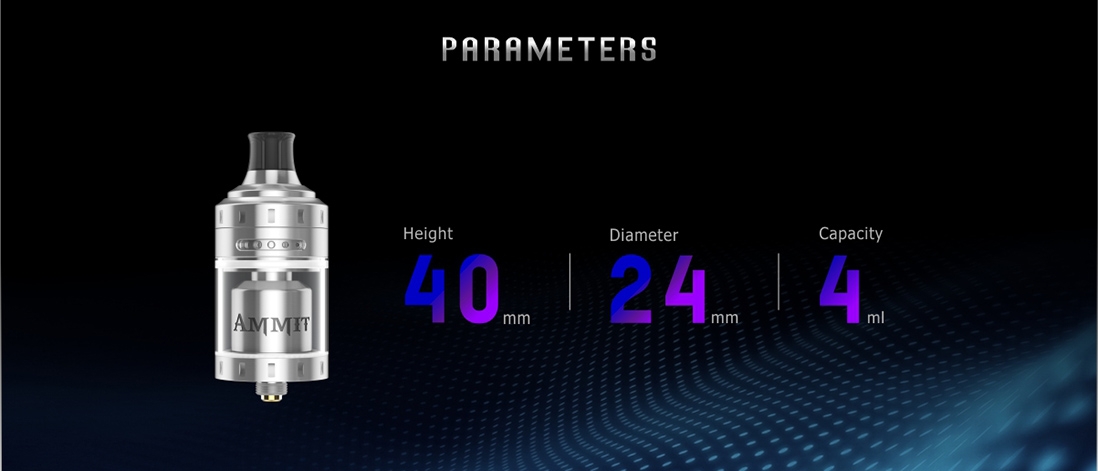 Geekvape Ammit MTL RTA Parameter Geekvape Ammit MTL RTA Parameter