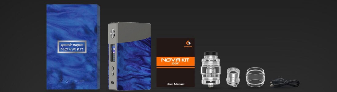 Geekvape Nova Kit Flat Resin Packing List