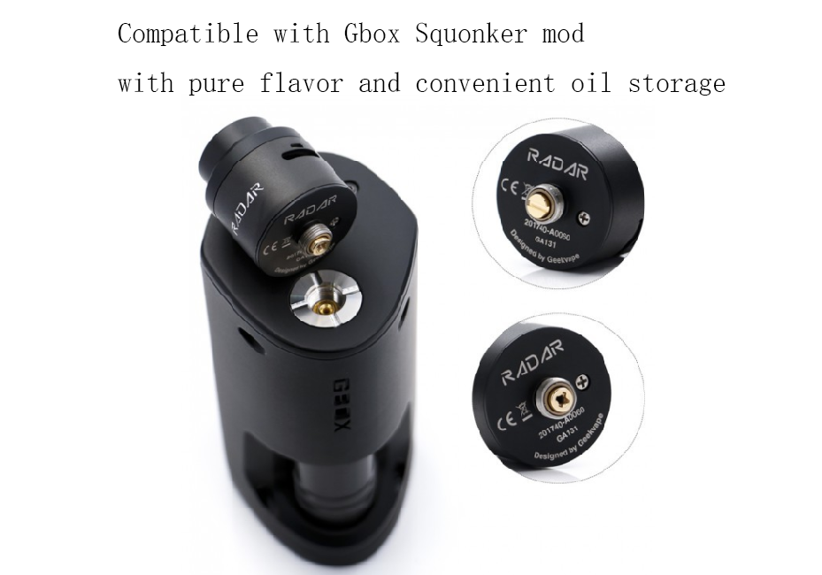 Geekvape Radar RDA with Gbox Squonker Mod