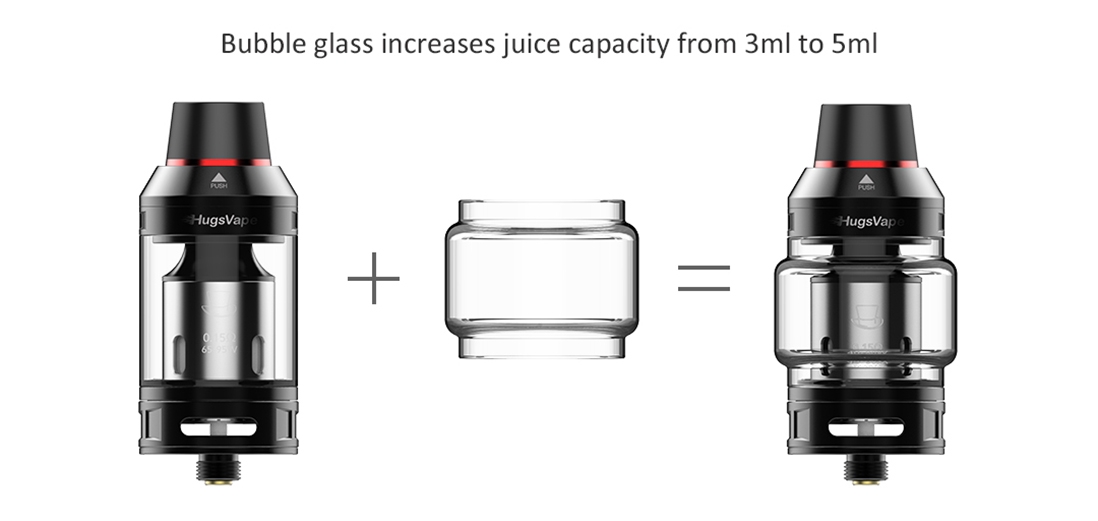 HugsVape Magician Mesh Subohm Tank Capacity