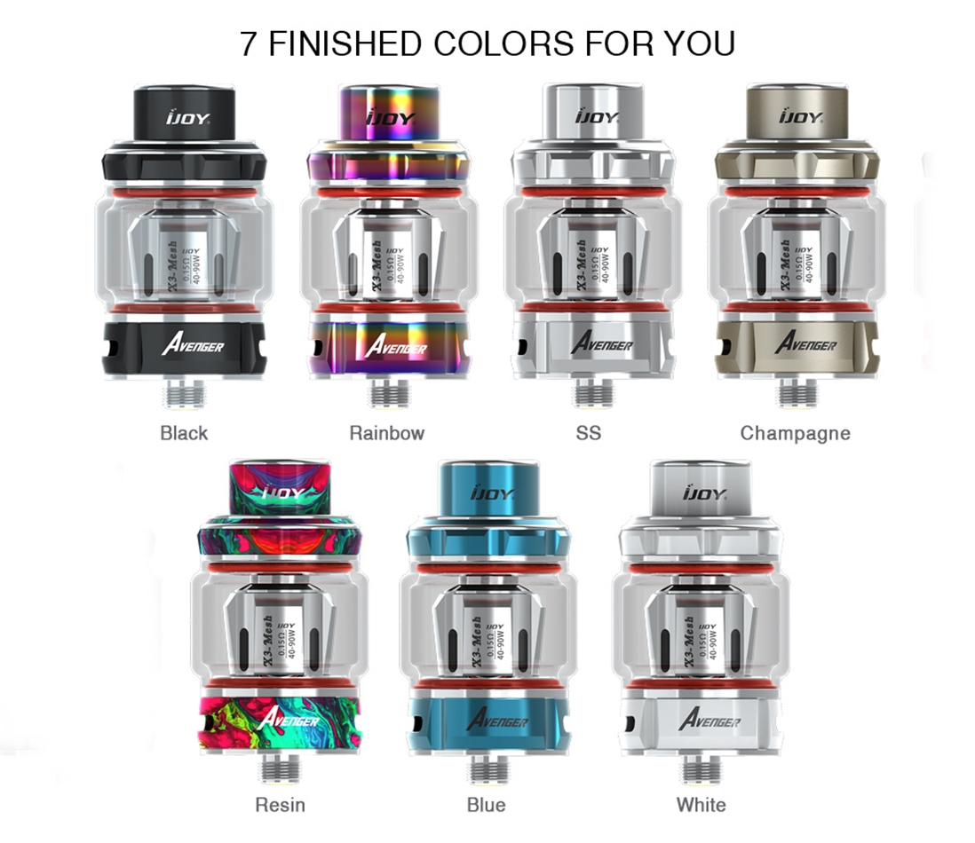 IJOY Avenger Subohm Tank Colors