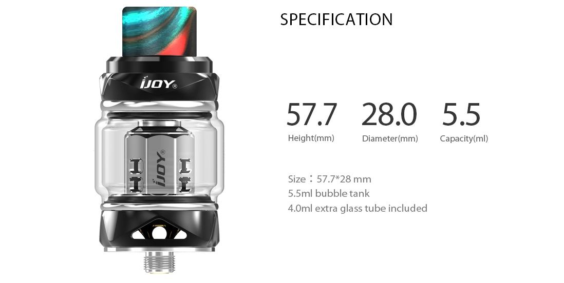 IJOY Katana Sub Ohm Tank Specification