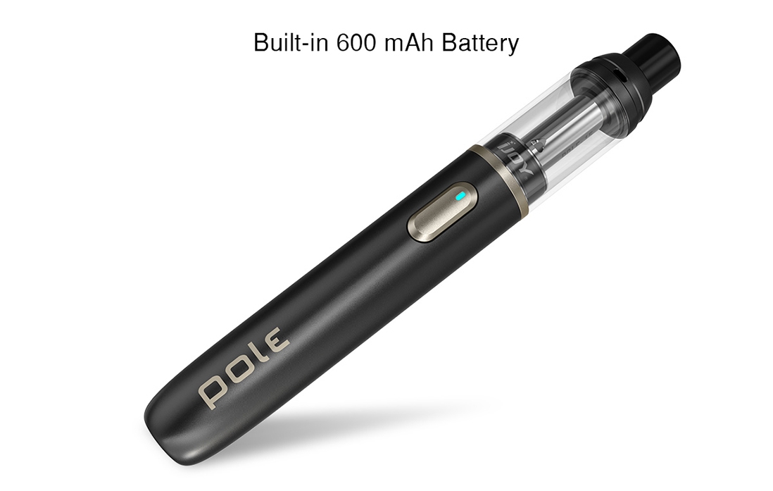 IJOY POLE Pod Kit Features built-in battery with 600mAh Capacity