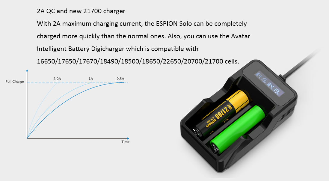 Joyetech ESPION Solo Mod Charging