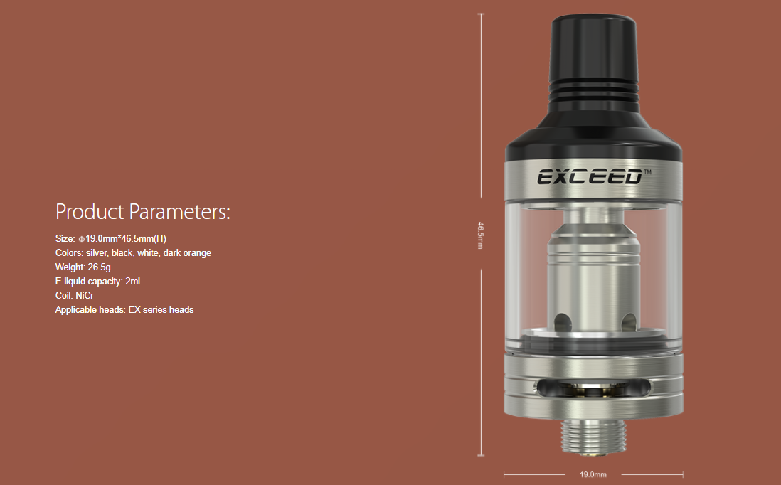 Joyetech EXCEED D19 Atomizer Parameter