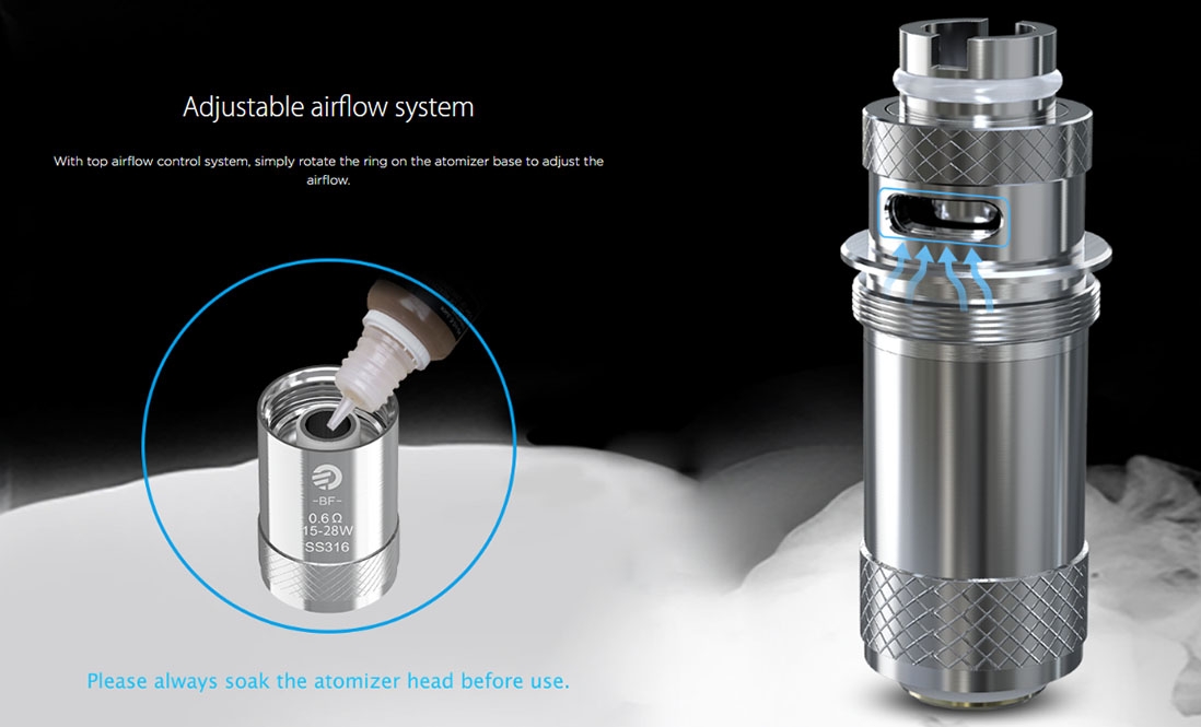 Joyetech eGo AIO Mansion Kit Airflow