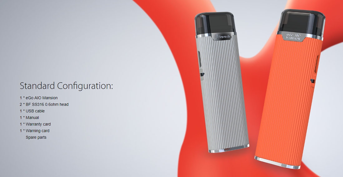 Joyetech eGo AIO Mansion Kit Packing List Joyetech eGo AIO Mansion Kit Packing List