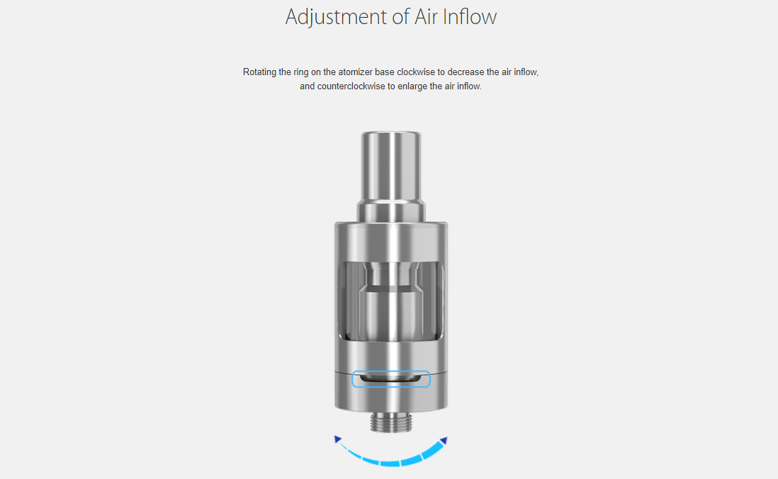 Joyetech eGo ONE V2 Atomizer Airflow