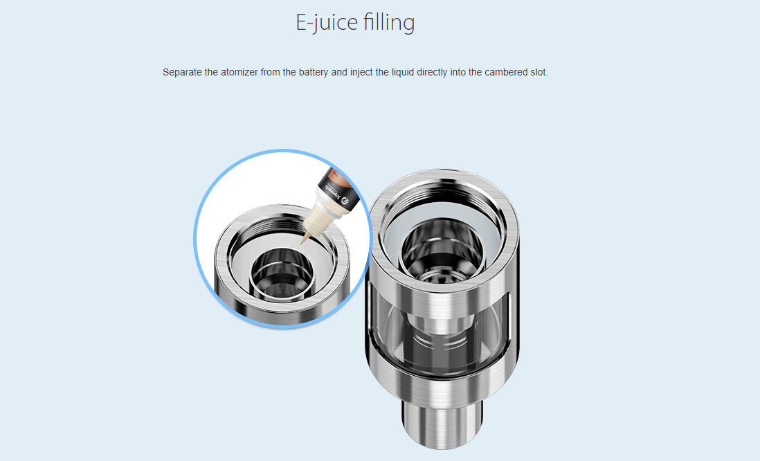 Joyetech eGo ONE V2 Atomizer Filling