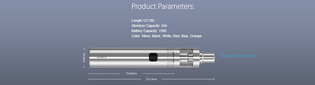 Joyetech eGo One V2 Kit Parameters Joyetech eGo One V2 Kit Parameters
