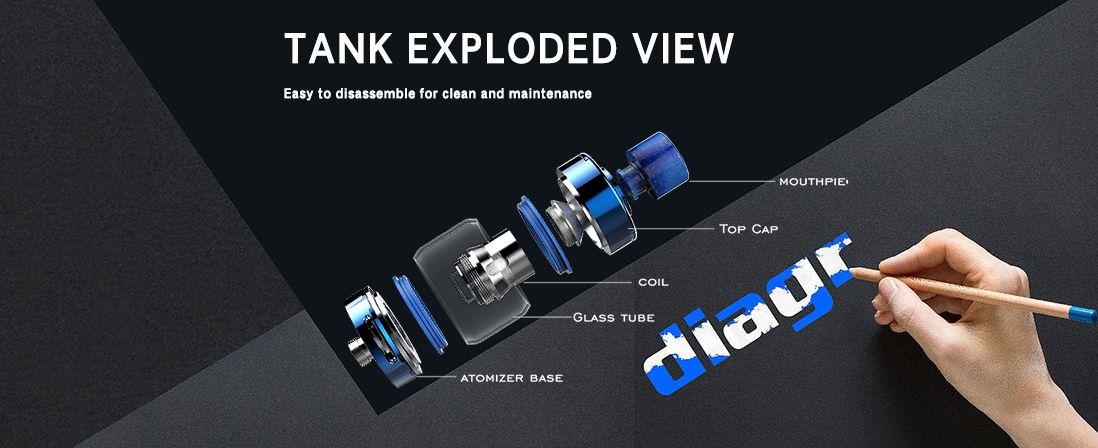 XLUM Tank Features Detachable structure