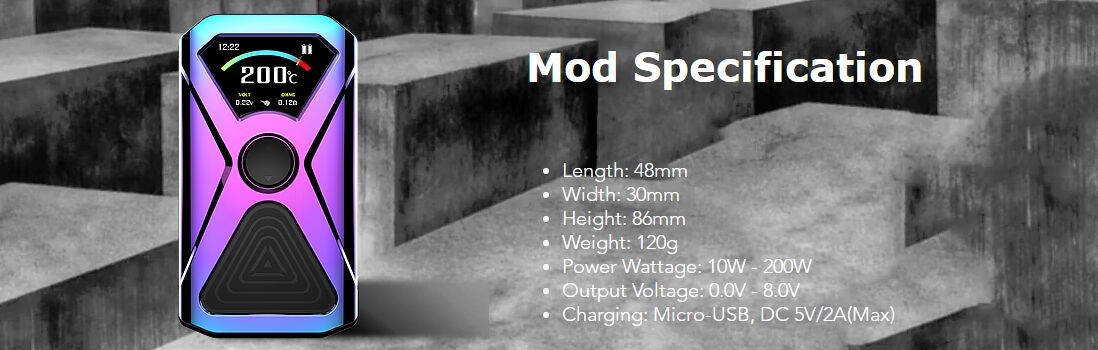 Kanger XLUM Mod parameters