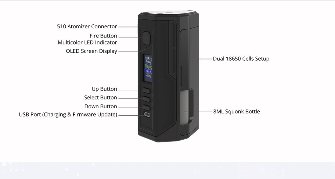 Lost Vape Drone BF DNA250C Mod