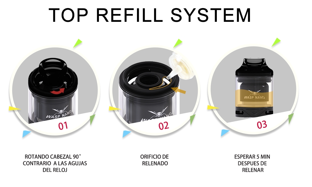 Oumier Wasp Nano RTA Top Refill System