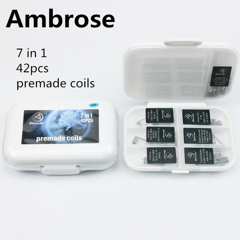 Pilotvape Ambrose Vape 7-in-1 42pcs Prebuilt Coil Box Kit 1