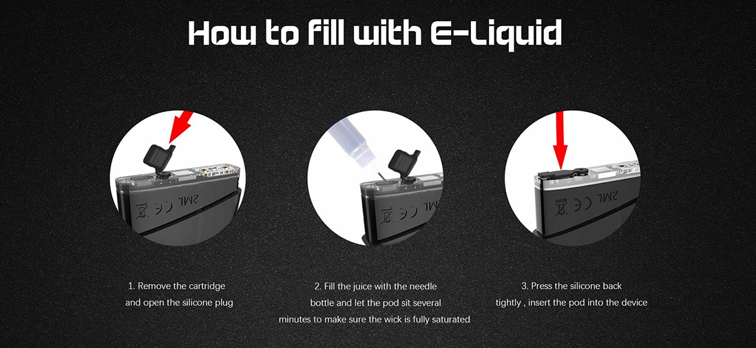 How to fill Rincoe Ceto Cartridge with E-liquid