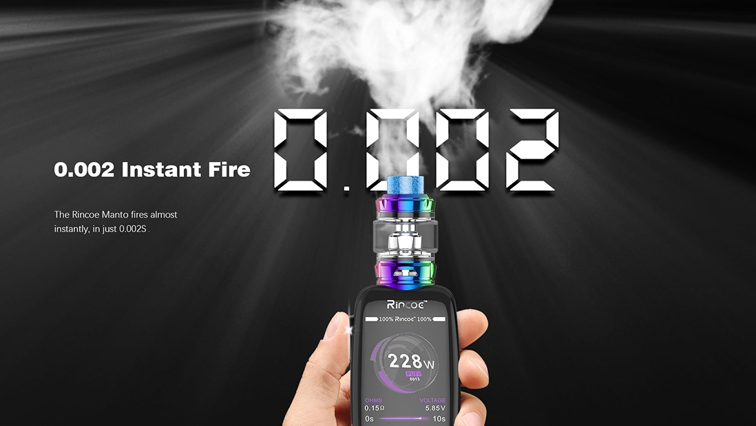 Rincoe Manto 228W TC Mod 0.002s Instant Fire