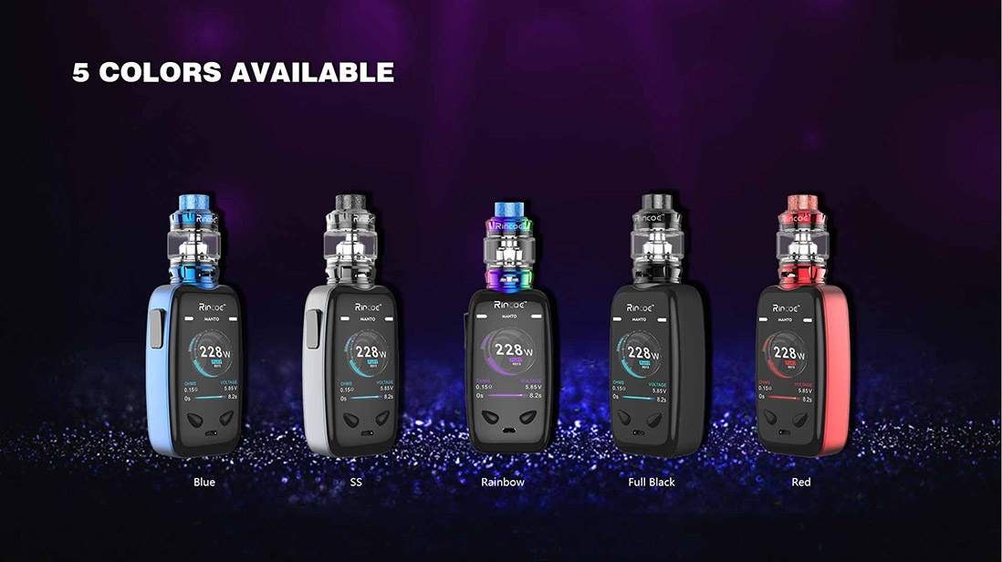 Rincoe Manto 228W TC Kit Colors