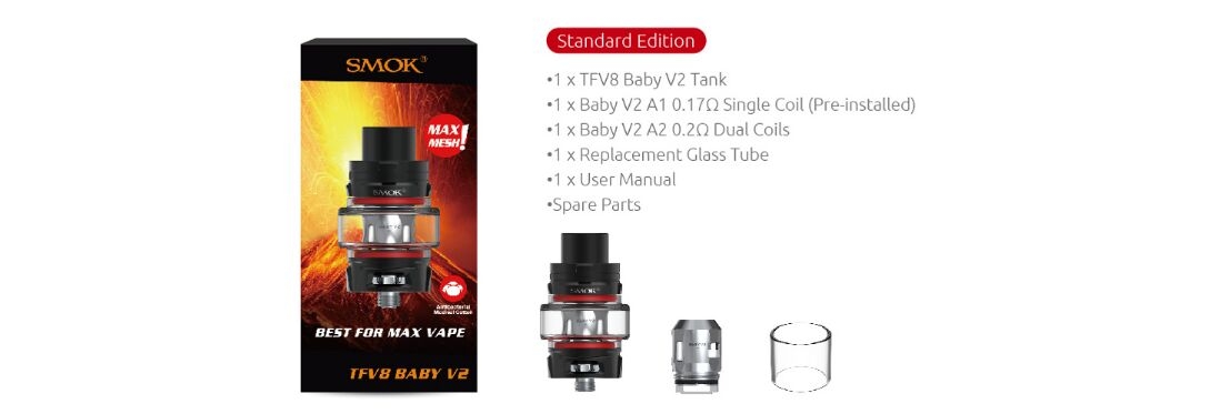 SMOK TFV8 Baby V2 Tank Package