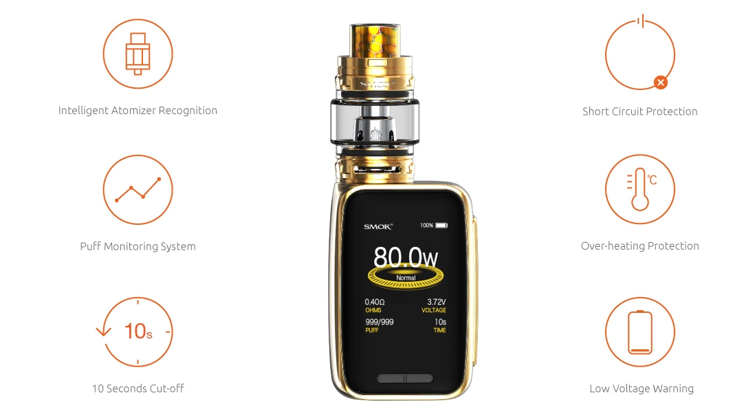 SMOK X-Priv Baby Kit with TFV12 Big Baby Prince features