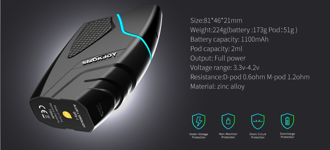 SMOKJOY OPS-1 Pod Kit Parameters