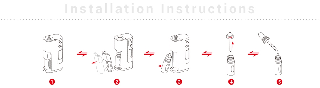 Sigelei Fuchai Squonk 213 Mod - Installation