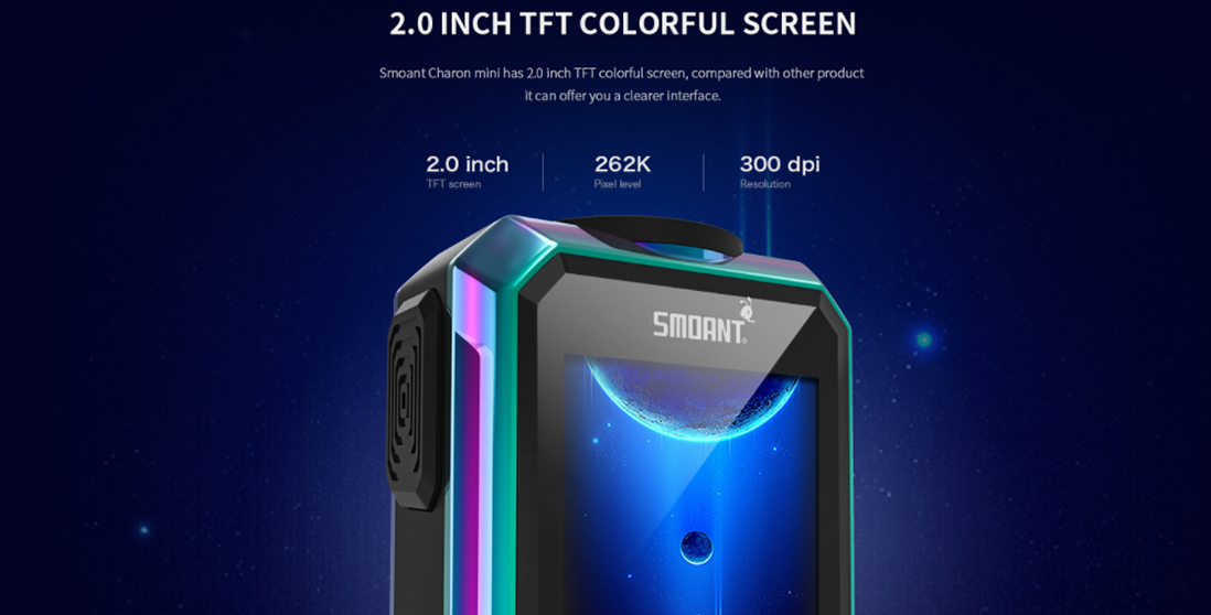 Smoant Charon Mini 225W TC Box Mod Features