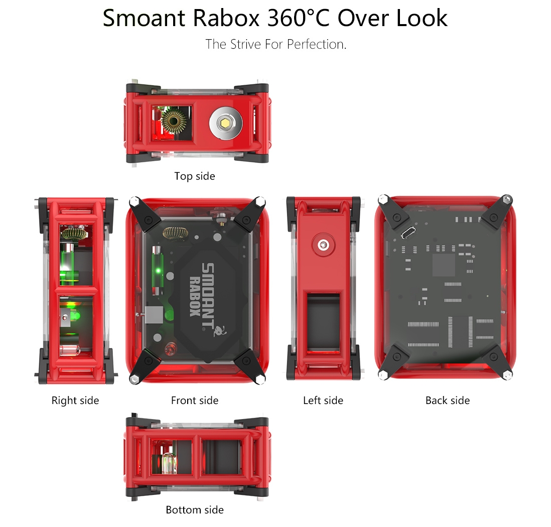 Smoant Rabox 100W Mod features 8
