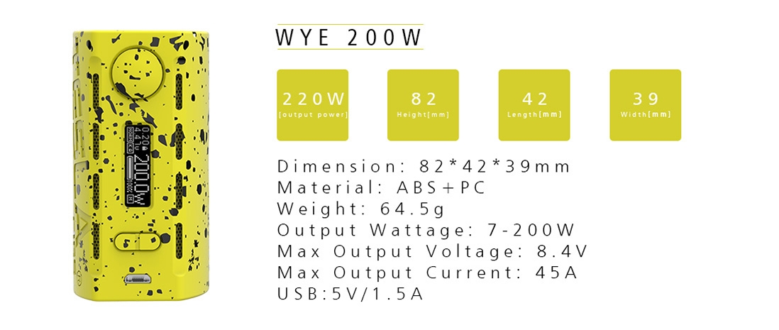 Tesla WYE 200W Mod Parameters