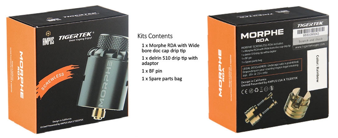 Tigertek Morphe RDA Package