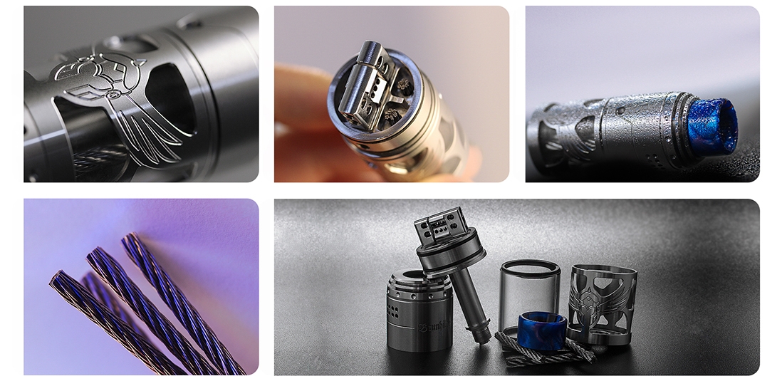 Vapefly Brunhilde Top Coiler RTA Real Shots