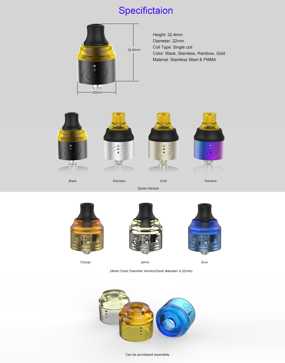 Vapefly Galaxies MTL RDA Parameter