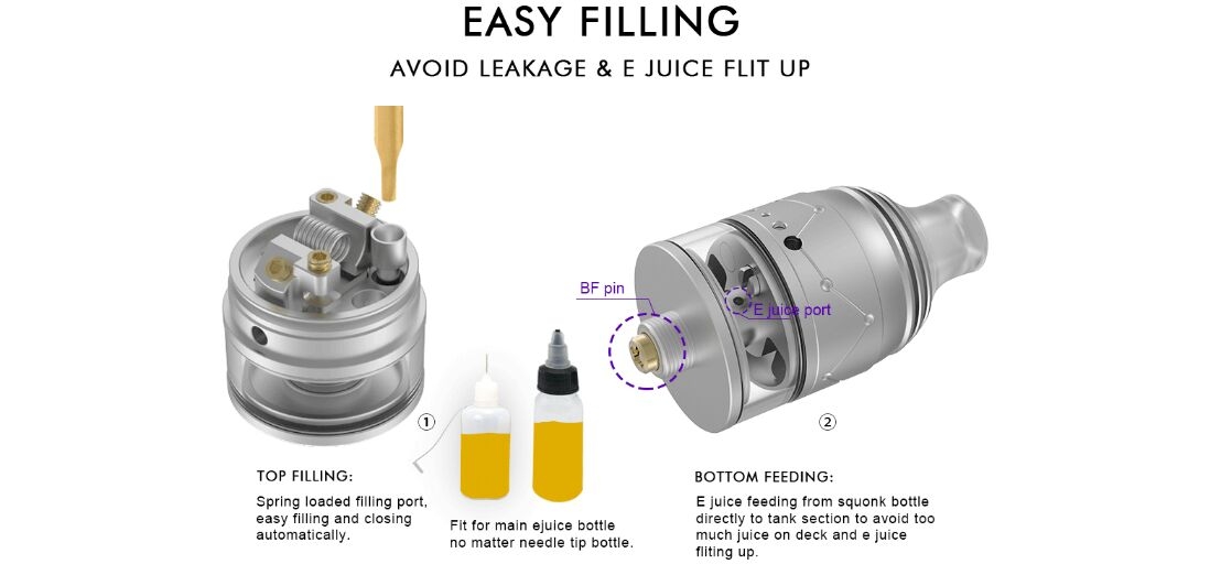 Vapefly Galaxies MTL Squonk RDTA 4