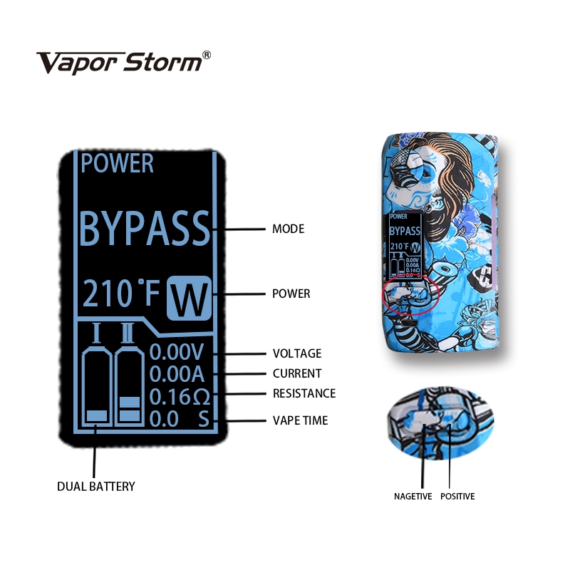 Vapor Storm Puma 200W Box Kit Features