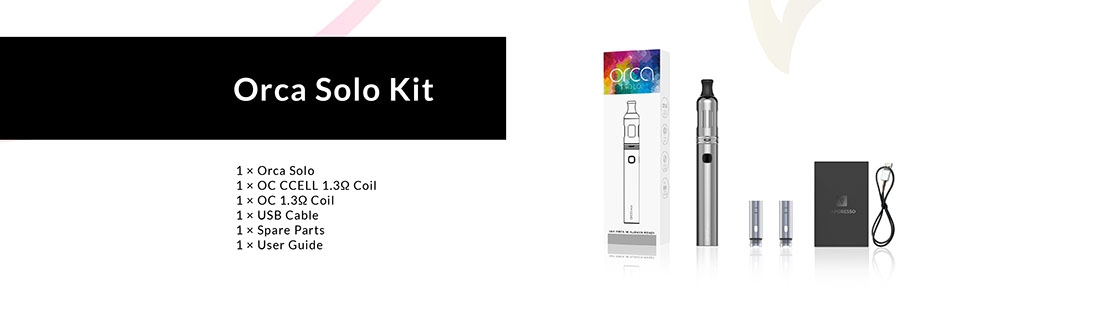 Vaporesso Orca Solo AIO Starter Kit Package List