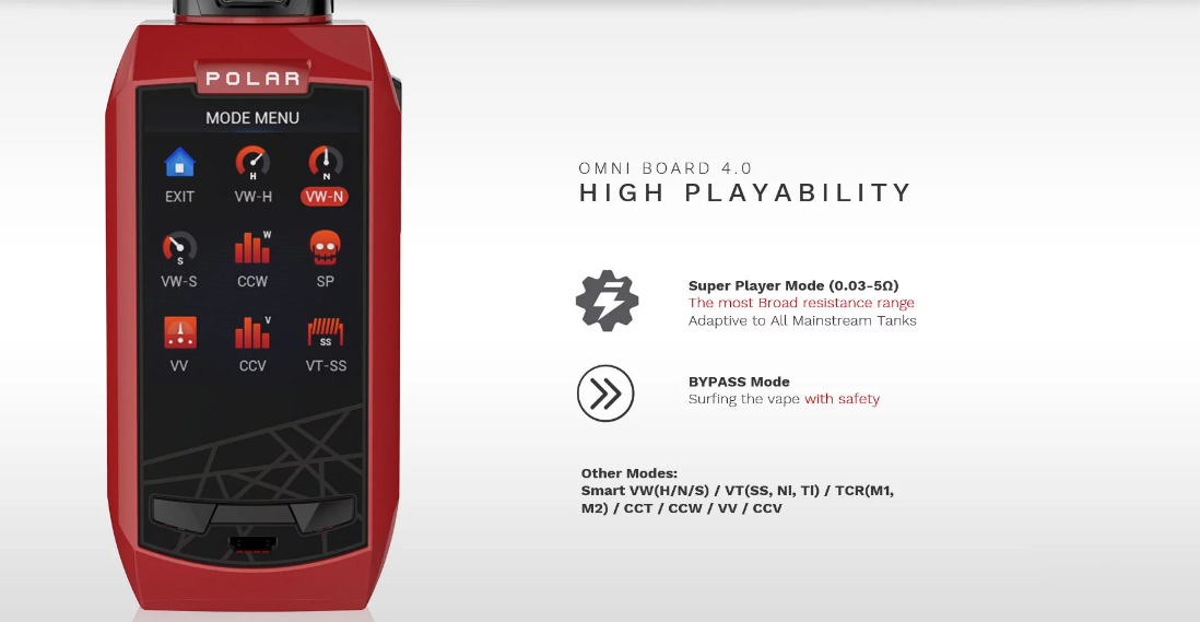 Vaporesso Polar with Cascade Baby SE Kit features 6