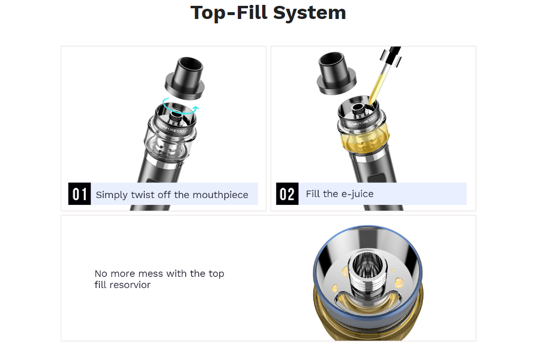 Vaporesso QF Solo Top Fill System